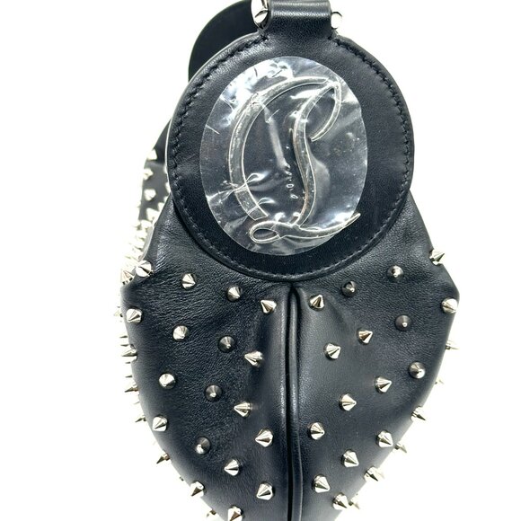 Christian Louboutin LE 54 Studded Spiked Leather Chain Shoulder Hand Bag - Picture 5 of 16